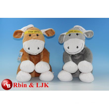 OEM soft ICTI plush toy factory donkey plush toy